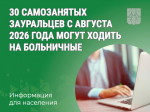 30 самозанятых зауральцев с августа 2026 года могут ходить на больничные.